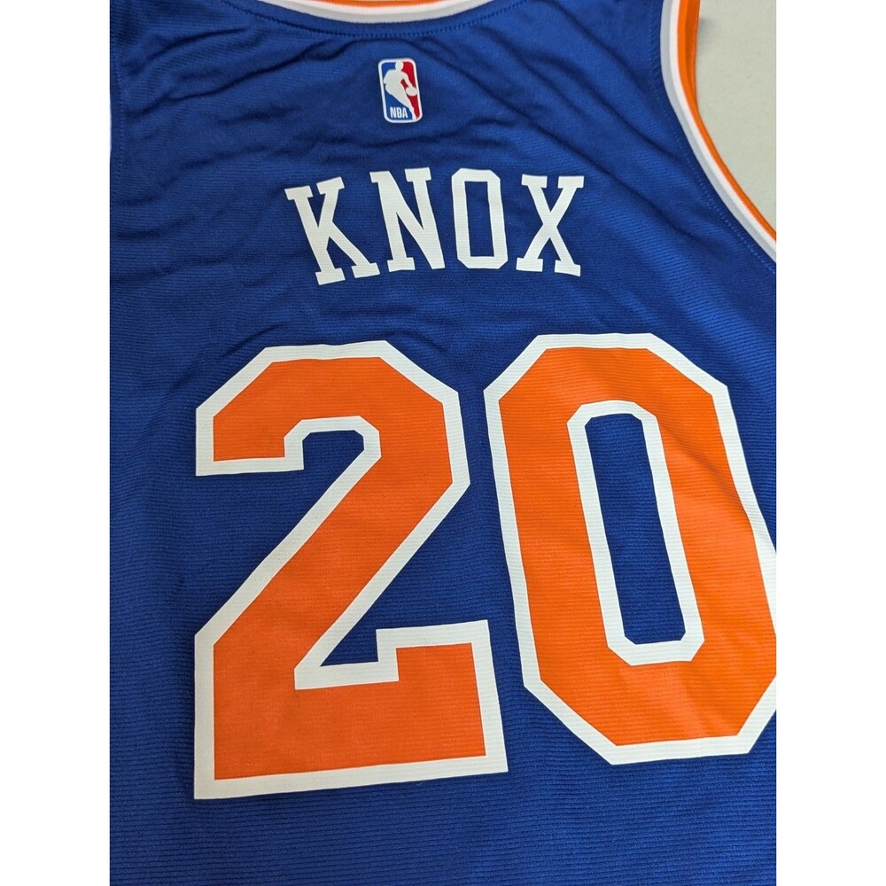 FANATICS FAST BREAK NBA NEW YORK KNICKS KEVIN KNOX BLUE JERSEY sz MEDIUM - Picture 8 of 11